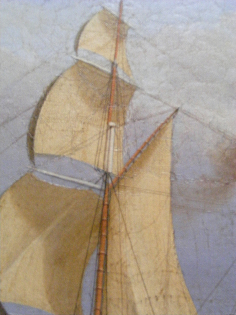 Top mast after conservation